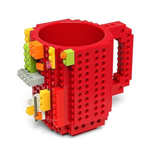 Cup Build-On Brick Mug Type Building Blocks Coffee Cup DIY Block Puzzl –  Felius Portable Coffee Mug